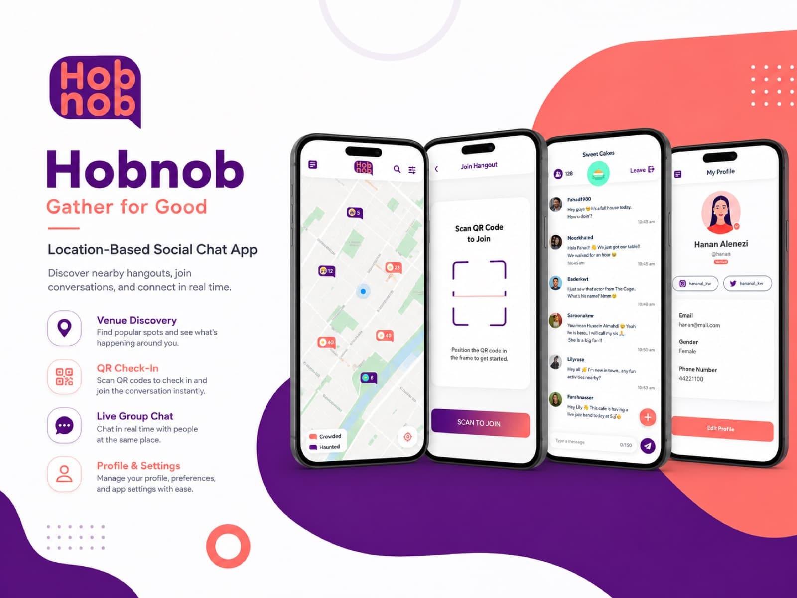 Hobnob app showcase