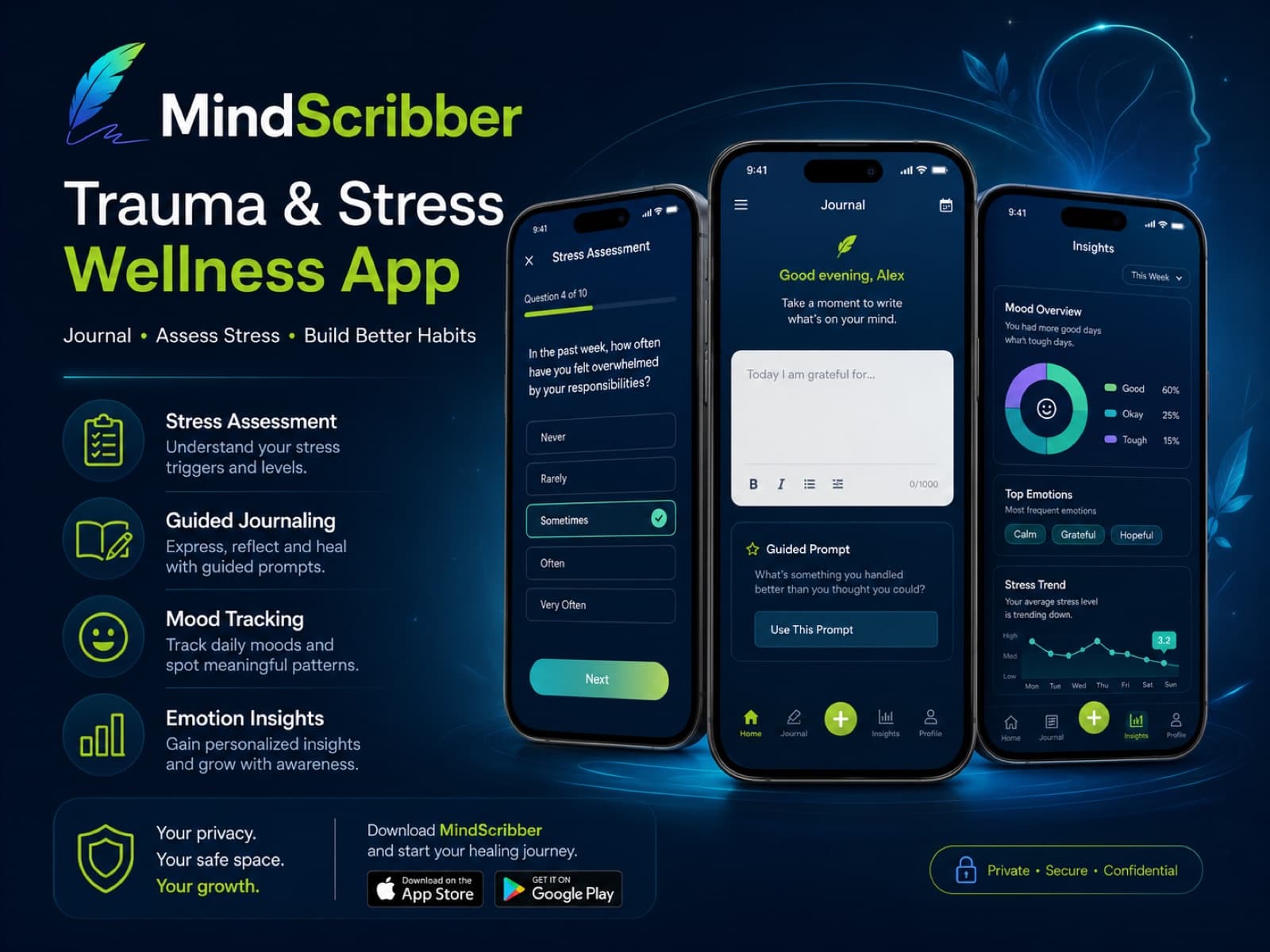 MindScribber app showcase